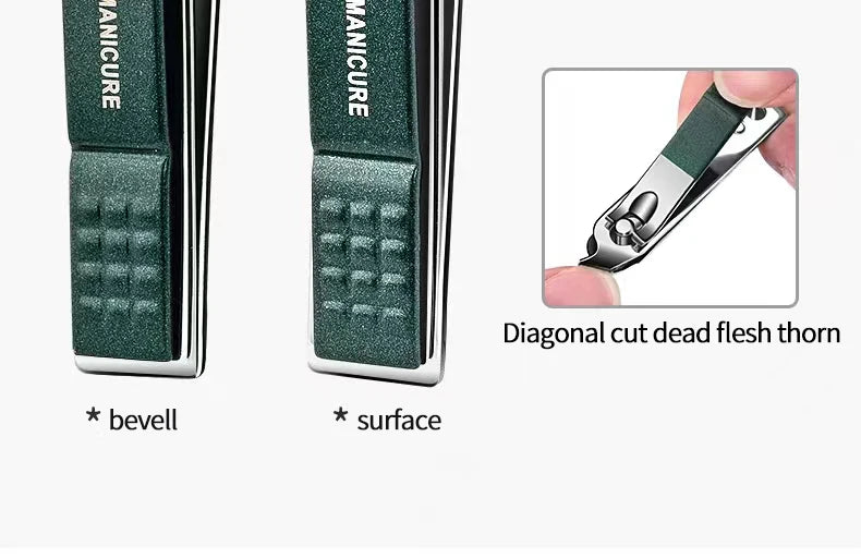 Set de manicura de 6 piezas de alta gama para uso doméstico (incluye tijeras y cortaúñas especiales para hombres y mujeres); herramientas de belleza portátiles.