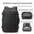 Mochila multifuncional compresión al vacío unisex | Equipaje de mano con compartimento portátil