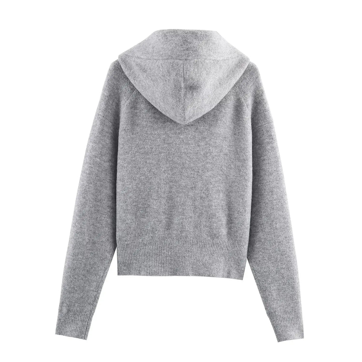 Hoodie tejido con detalle de lazo – Mujer