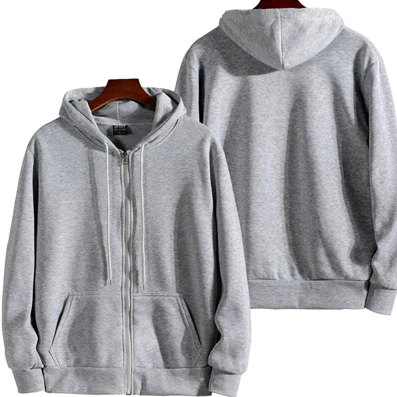Hoodie con cierre completo – Corte holgado hombre