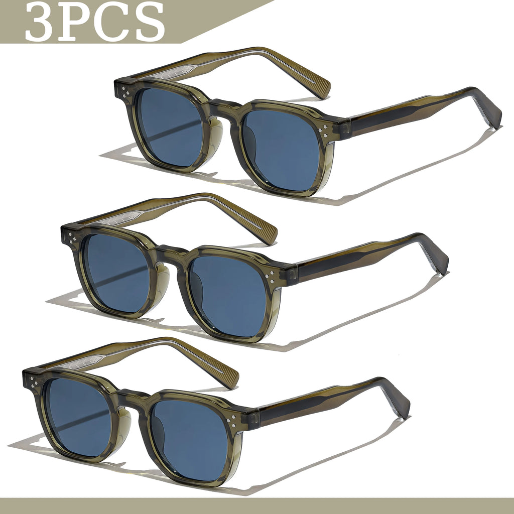 Gafas de sol cuadradas retro UV400 | Estilo punk fashion para hombre y mujer