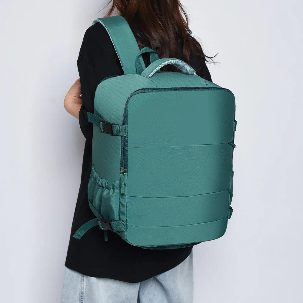 Mochila de viaje apta para cabina | Compacta, ligera y organizada para volar sin facturar