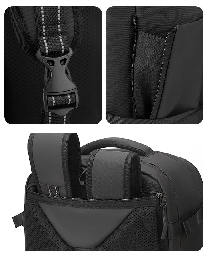 Mochila multifuncional compresión al vacío unisex | Equipaje de mano con compartimento portátil