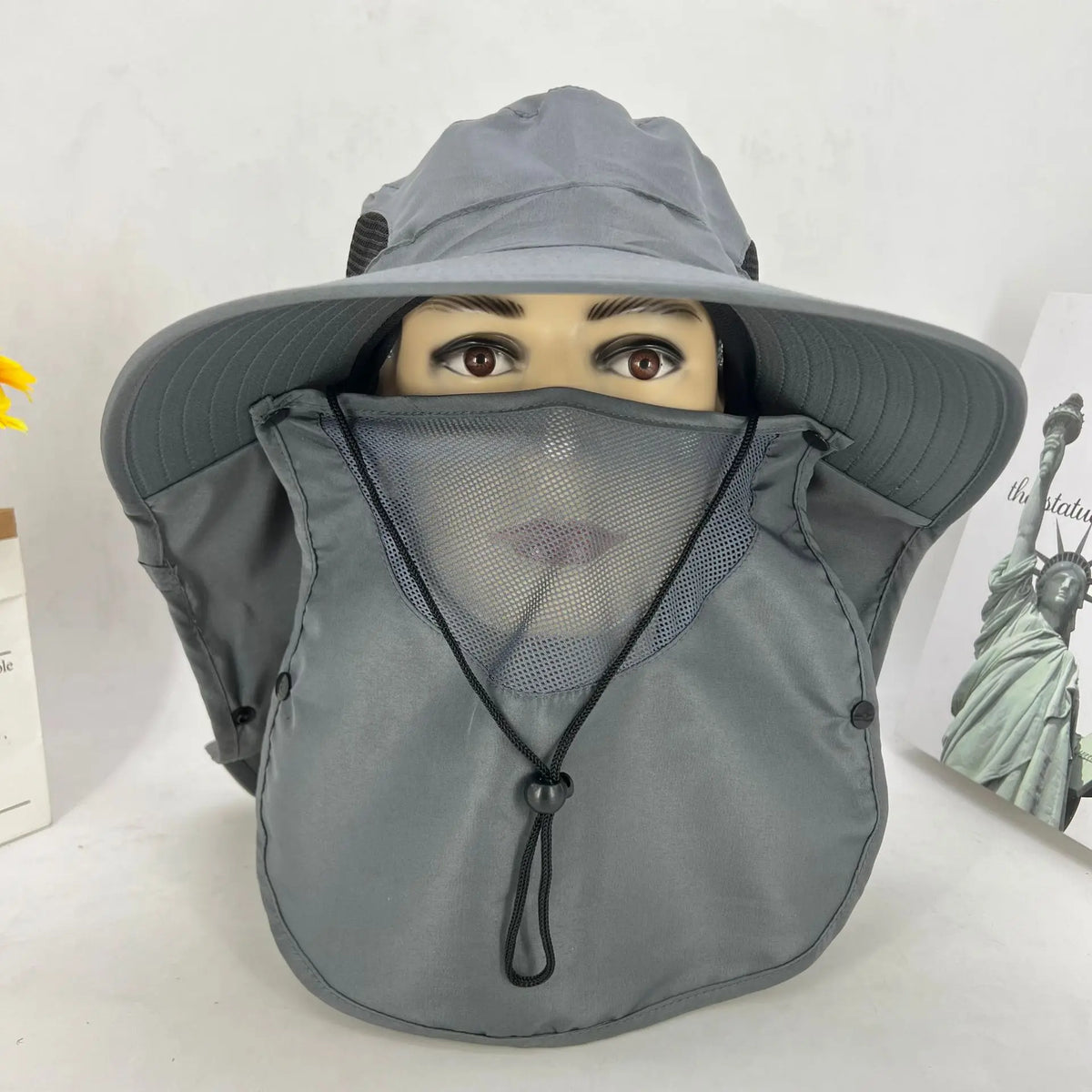 UPF50+  Sombrero para sol Neck Cover Outdoor Fishing Hiking UV Protection