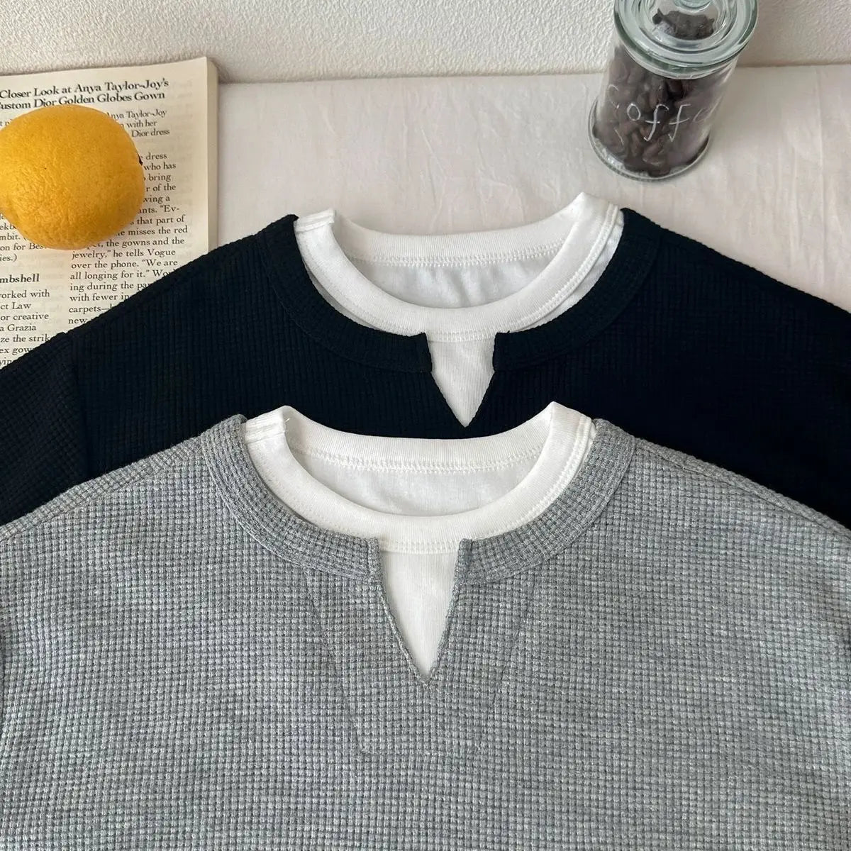 Hoodie waffle de dos piezas – Niños 1-8 años
