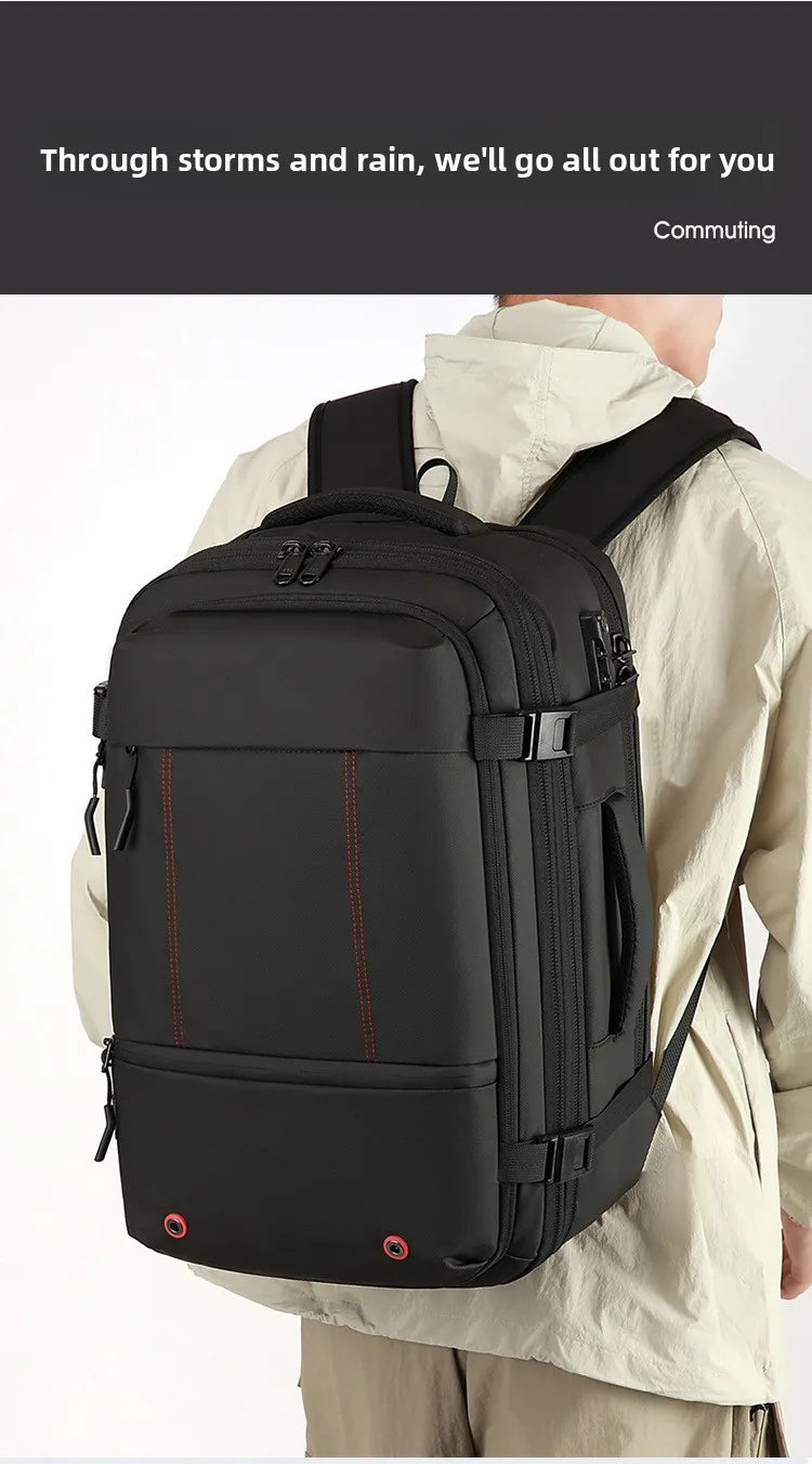 Mochila multifuncional compresión al vacío unisex | Equipaje de mano con compartimento portátil