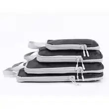 Set 4 bolsas organizadoras de viaje comprimibles e impermeables | Verticales para maleta