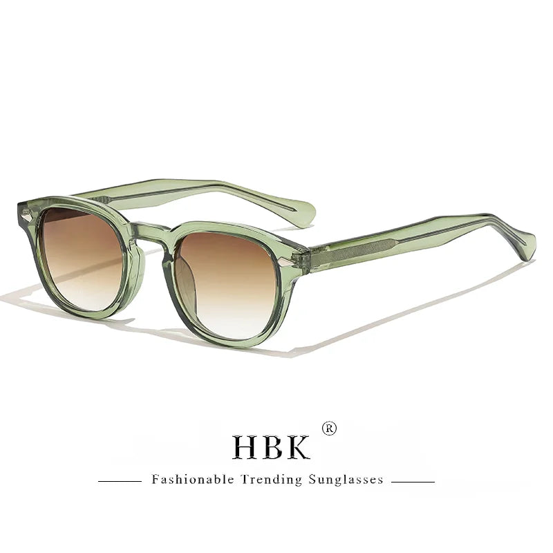 Gafas de sol HBK fashion lentes degradadas | Montura redonda para uso diario y outdoor