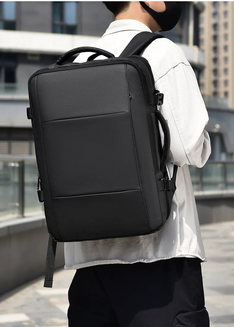 Mochila multifuncional compresión al vacío unisex | Equipaje de mano con compartimento portátil