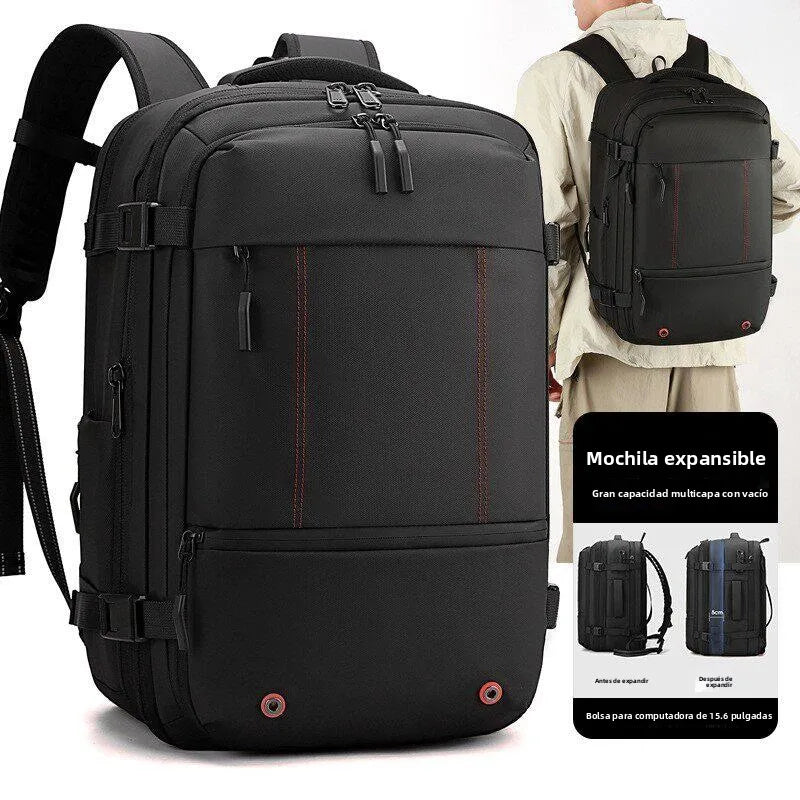 Mochila multifuncional compresión al vacío unisex | Equipaje de mano con compartimento portátil