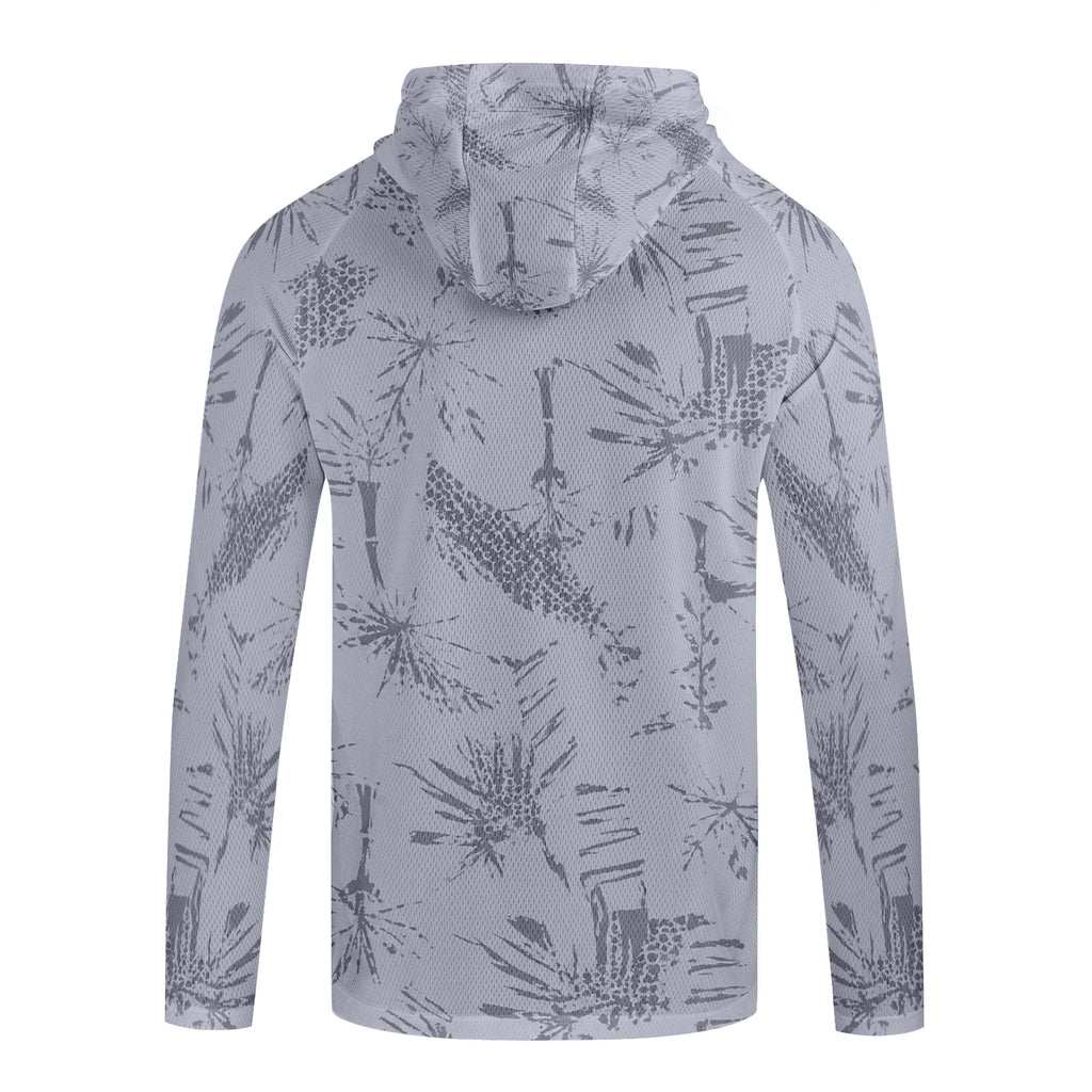 Camiseta de pesca manga larga con capucha y protección UV – Hombre