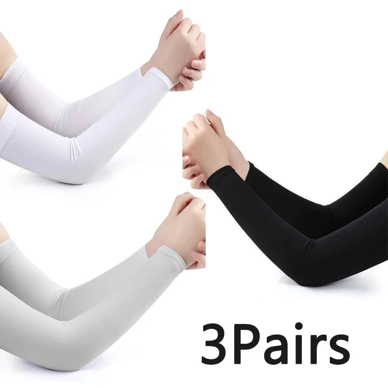 Mangas de protección solar Ice Silk UPF | Antideslizantes para ciclismo y outdoor