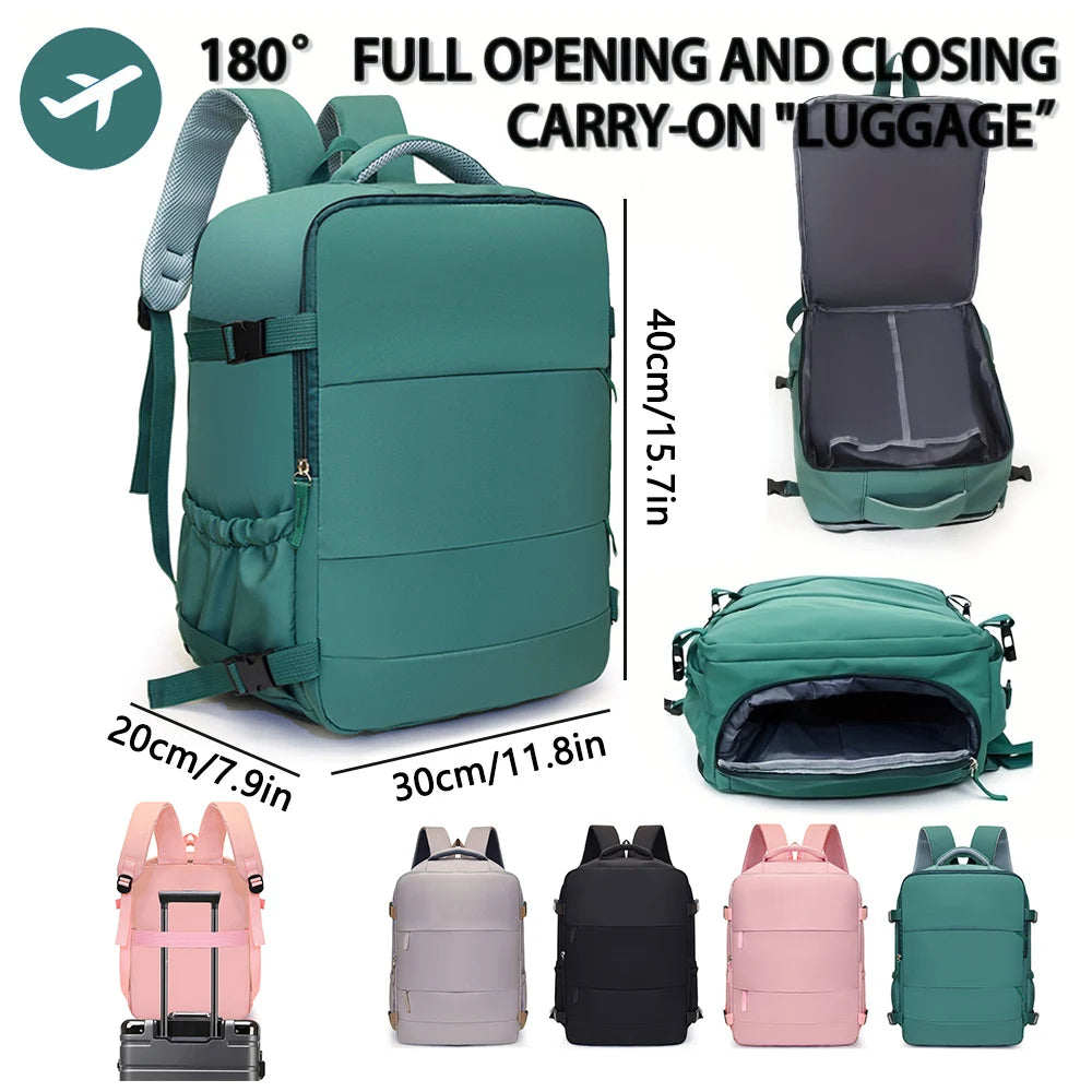 Mochila de viaje apta para cabina | Compacta, ligera y organizada para volar sin facturar