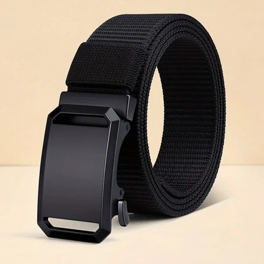 Cinturón con hebilla automática para hombre | Estilo táctico y casual para trabajo y outdoor