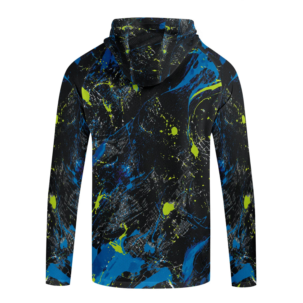 Camiseta de pesca manga larga con capucha y protección UV – Hombre