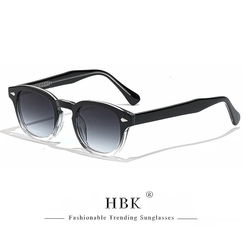 Gafas de sol HBK fashion lentes degradadas | Montura redonda para uso diario y outdoor