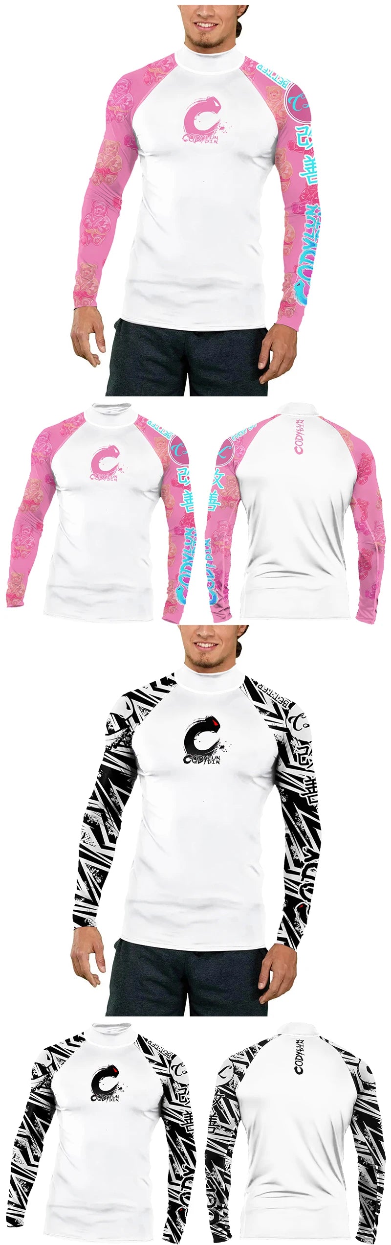 Traje de surf manga larga UPF 50+ – Protección solar y libertad de movimiento