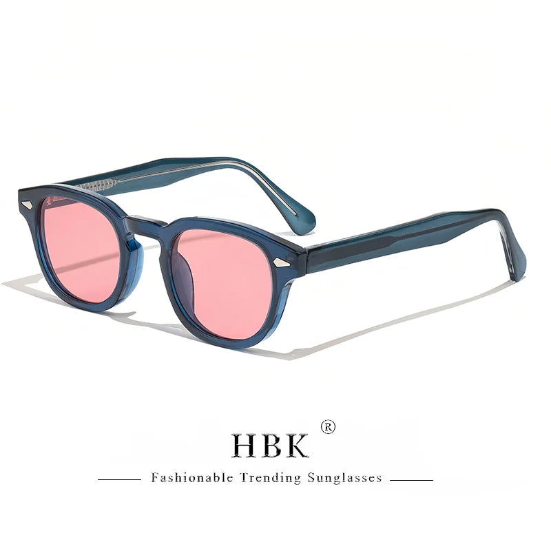 Gafas de sol HBK fashion lentes degradadas | Montura redonda para uso diario y outdoor