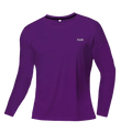 Camiseta de manga larga para hombre con protección UV UPF 50+, ligera, de secado rápido y transpirable; ideal para actividades al aire libre como correr, pescar, hacer senderismo y practicar deporte.