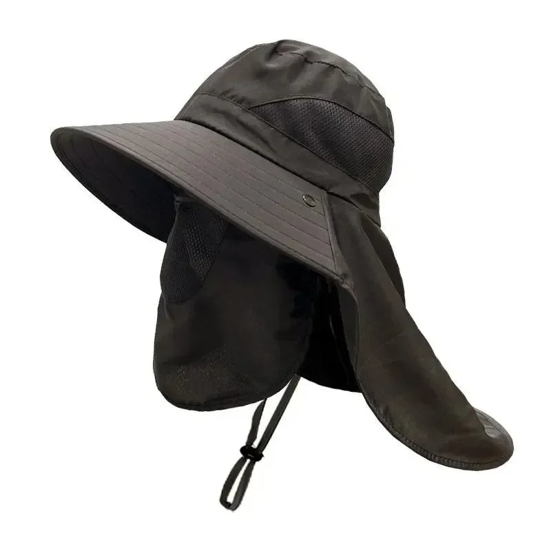 UPF50+  Sombrero para sol Neck Cover Outdoor Fishing Hiking UV Protection