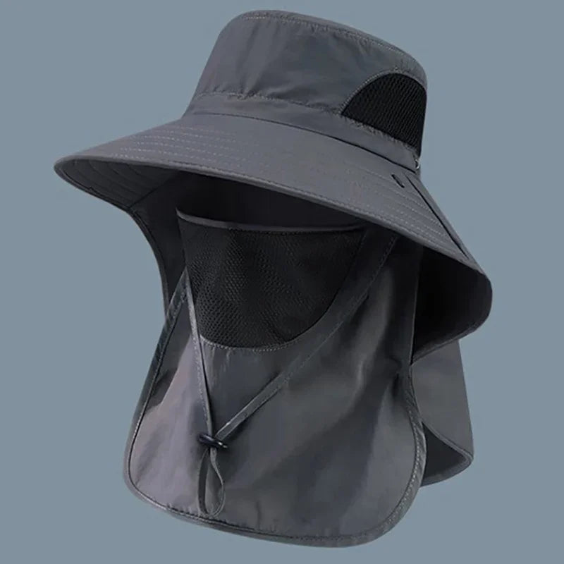 Sombrero tipo pescador UPF con visera y solapa para el cuello | Unisex para outdoor