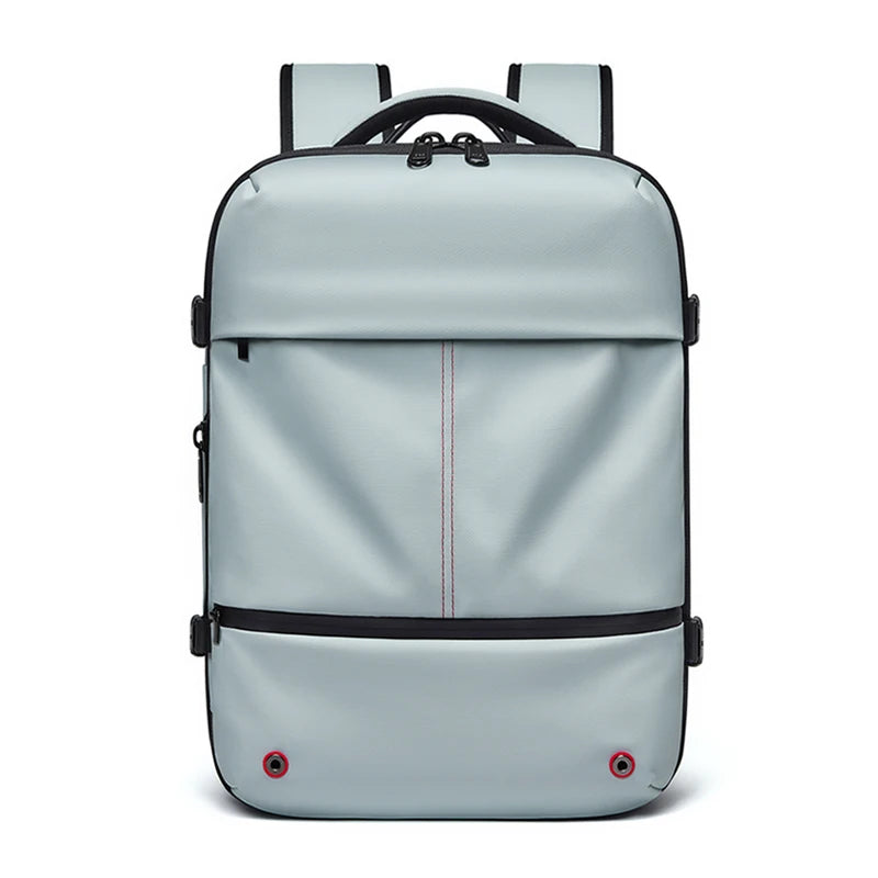 Mochila casual compresión al vacío 40L | Puerto USB, portátil 16” para escuela y viajes