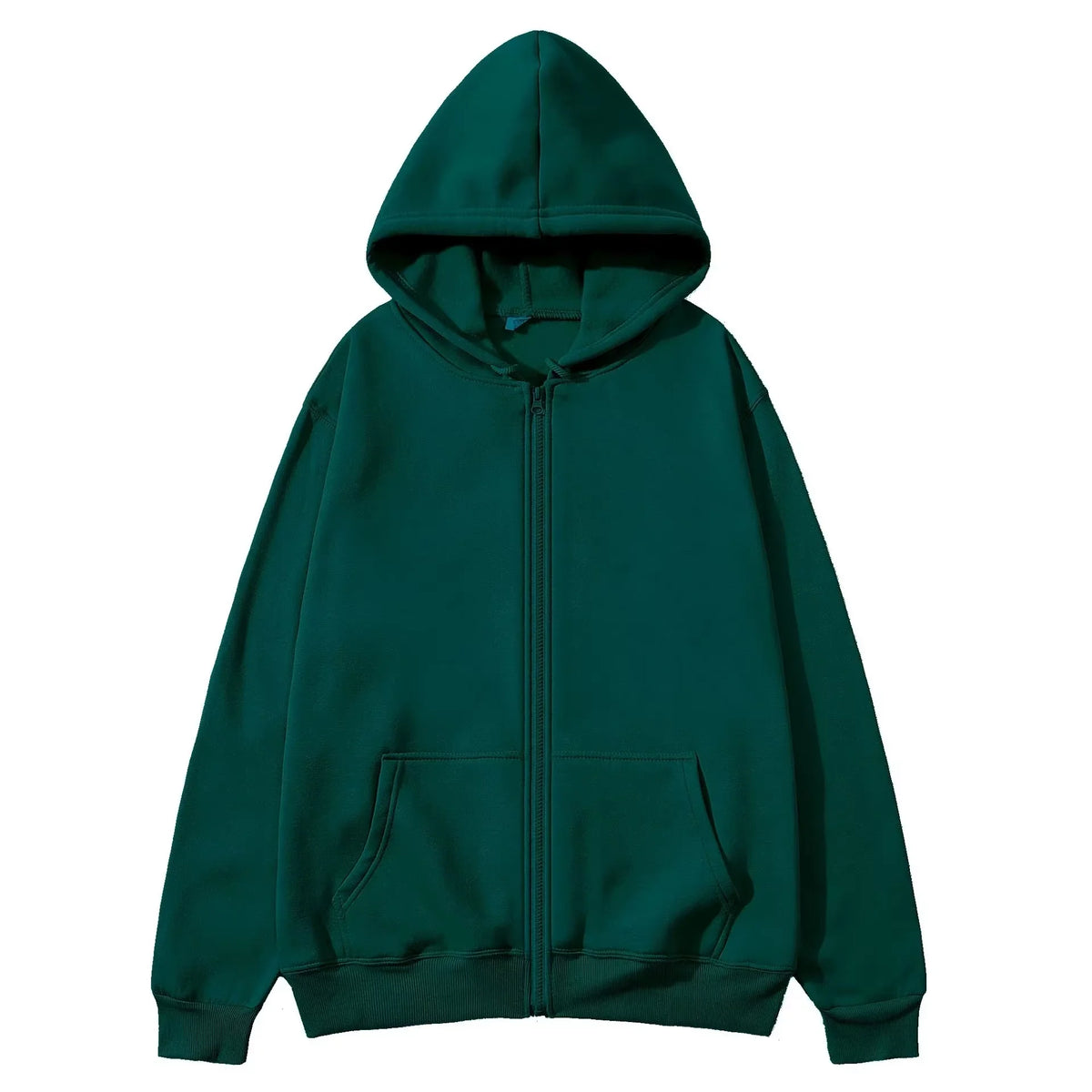 Hoodie oversize con cierre – Estilo coreano mujer