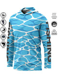 Camiseta de pesca con capucha UPF 50+ – Transpirable y de secado rápido