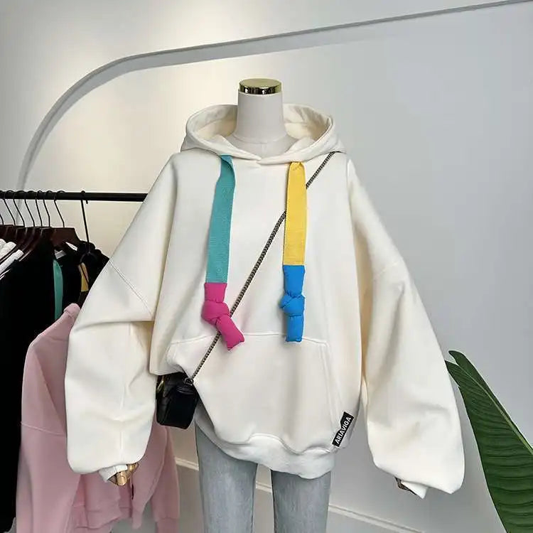 Hoodie oversize de colores – Pullover mujer