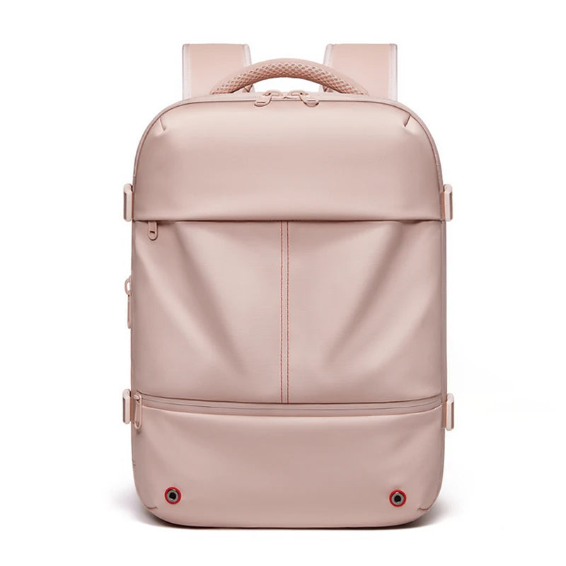 Mochila casual compresión al vacío 40L | Puerto USB, portátil 16” para escuela y viajes
