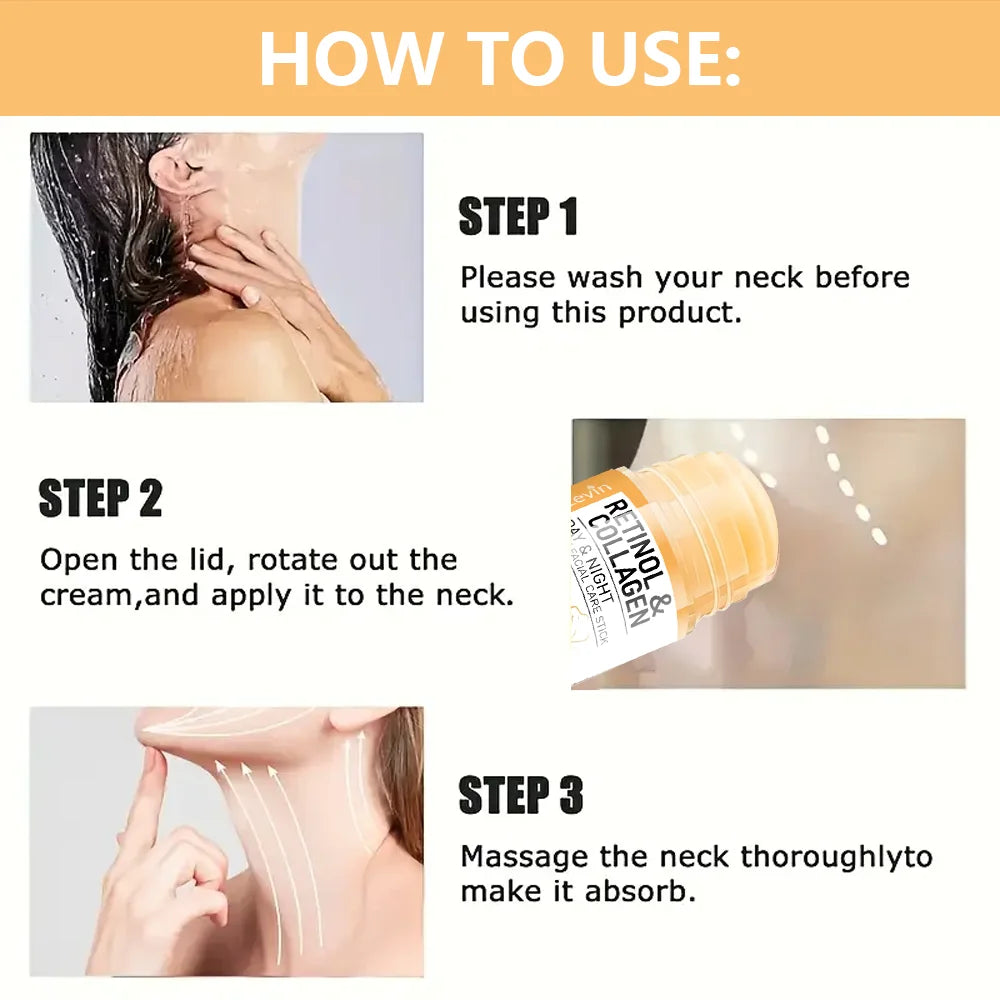 Crema de retinol y colágeno para rostro y cuello | Reafirmante, tensora e hidratante