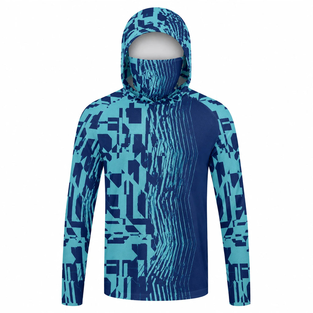 Camiseta de pesca manga larga con capucha y protección UV – Hombre