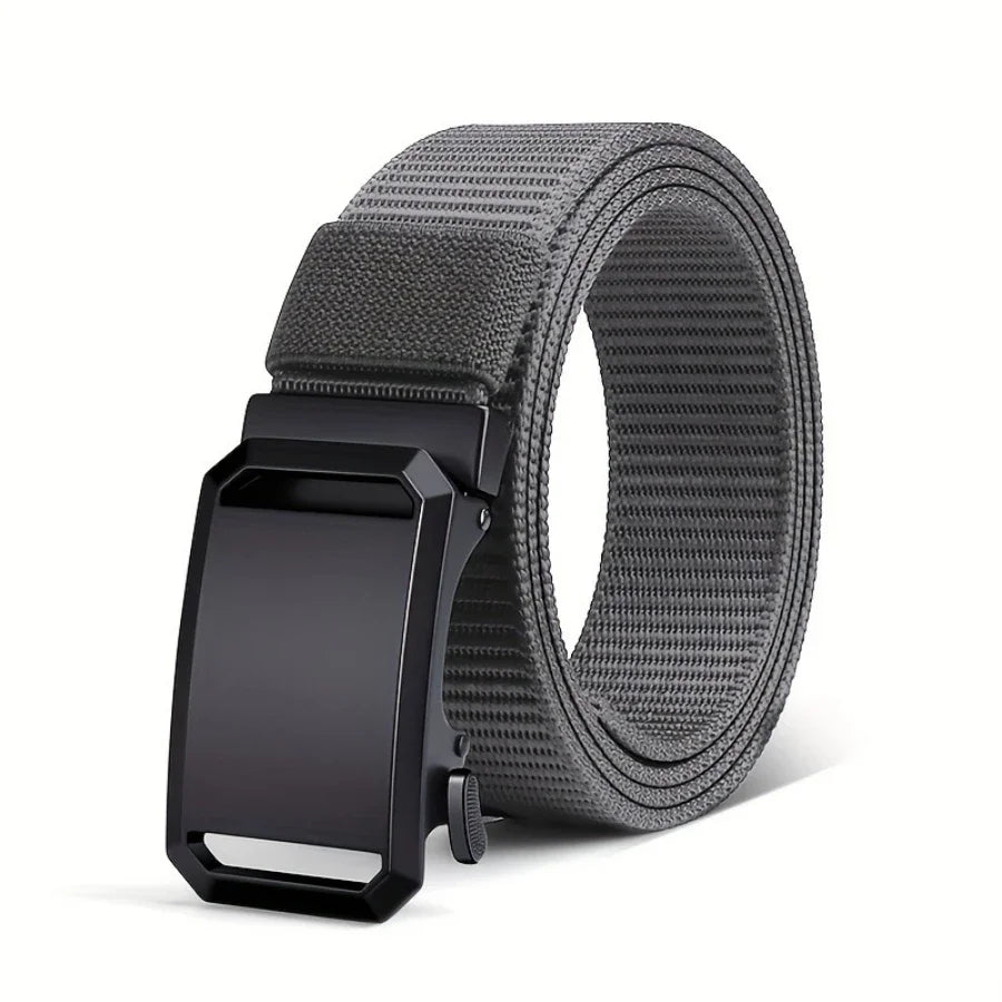 Cinturón con hebilla automática para hombre | Estilo táctico y casual para trabajo y outdoor