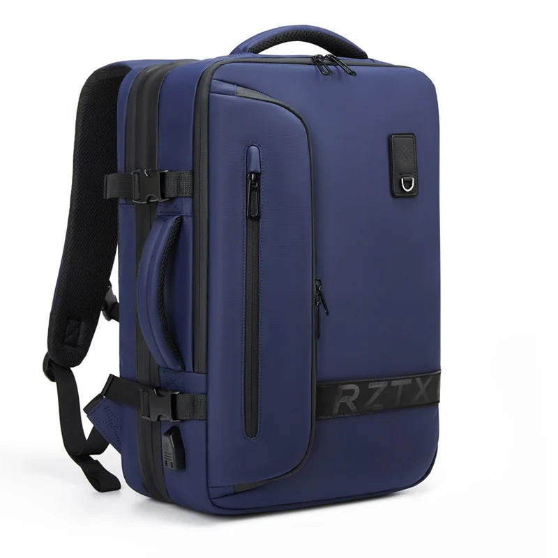 Mochila de viaje con compresión al vacío 60L | Puerto USB y compartimento para portátil