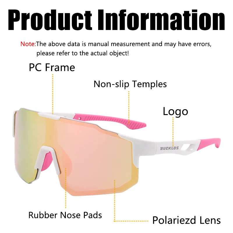 Gafas deportivas polarizadas para ciclismo (UV400, ligeras, HD, unisex): gafas profesionales para ciclismo de carretera y MTB.