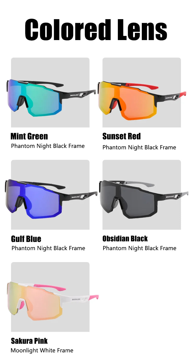 Gafas deportivas polarizadas para ciclismo (UV400, ligeras, HD, unisex): gafas profesionales para ciclismo de carretera y MTB.