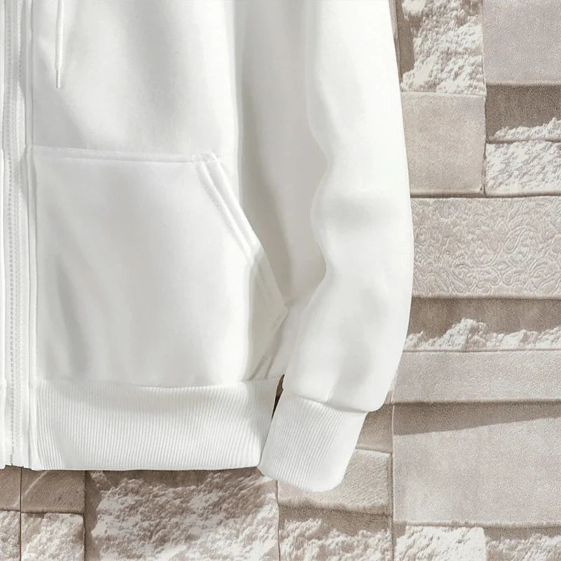 Hoodie con cierre completo – Corte holgado hombre