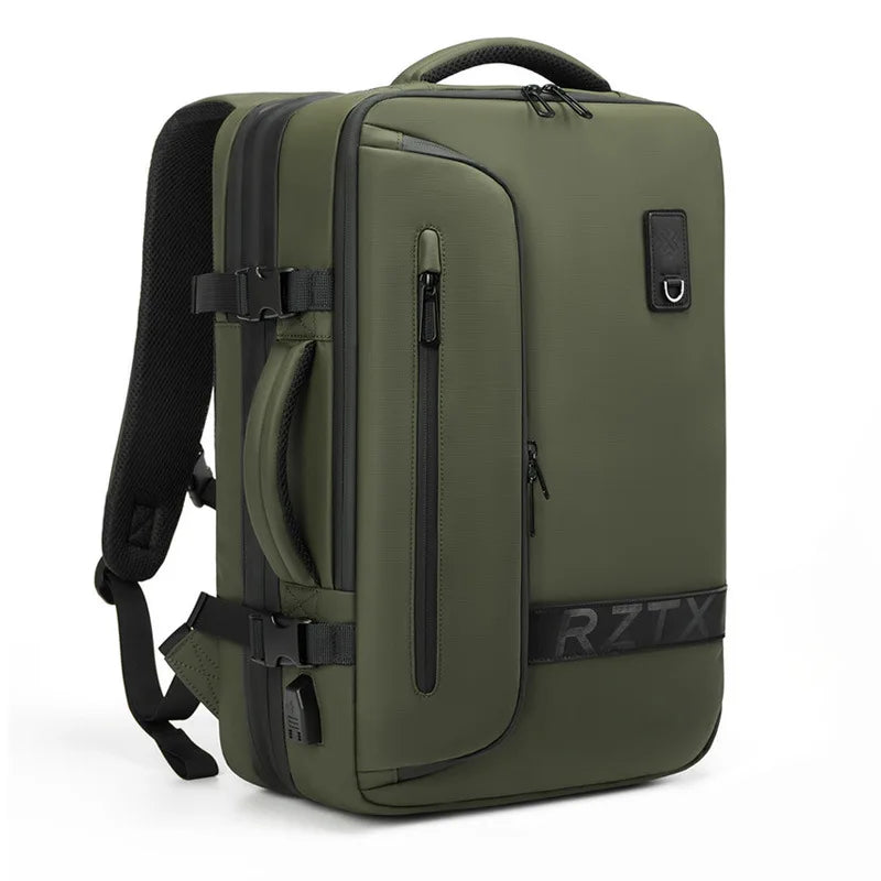Mochila de viaje con compresión al vacío 60L | Puerto USB y compartimento para portátil