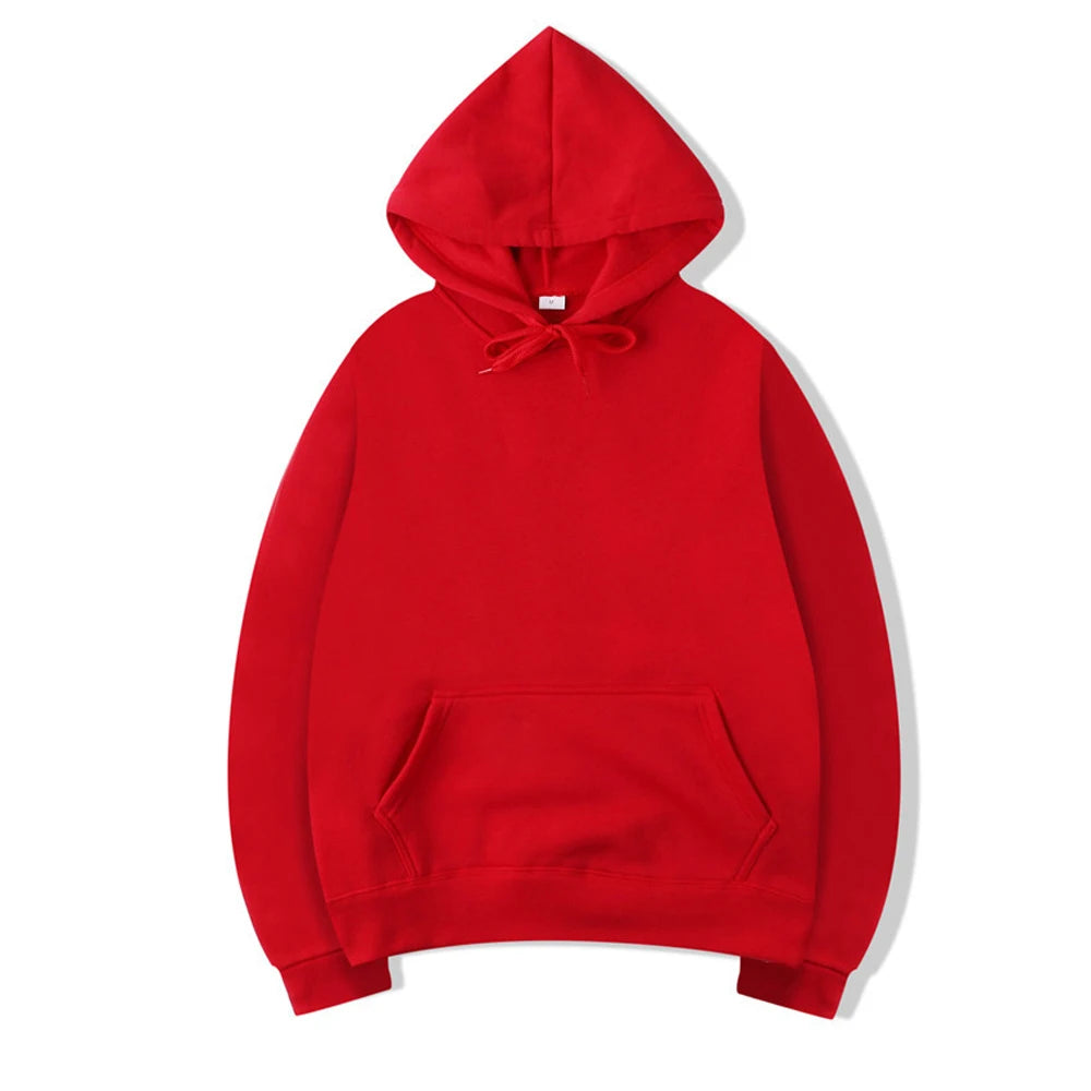 Hoodie oversize color sólido – Hombre y mujer