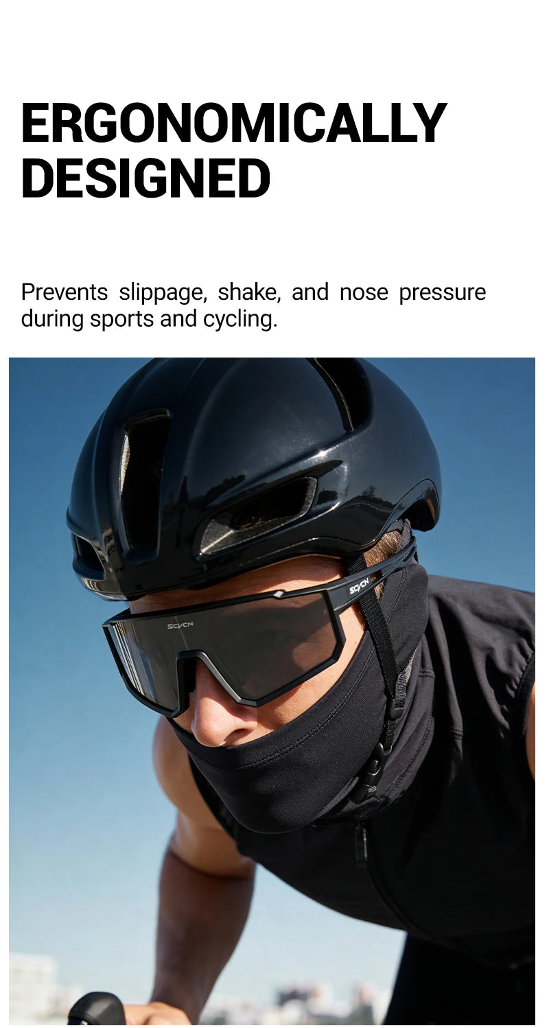 SCVCN Outdoor Cycling Sunglasses Men MTB Road Driving Bike Glasses Sports Hiking Women Bicycle Cycling Glasses UV400 Goggles