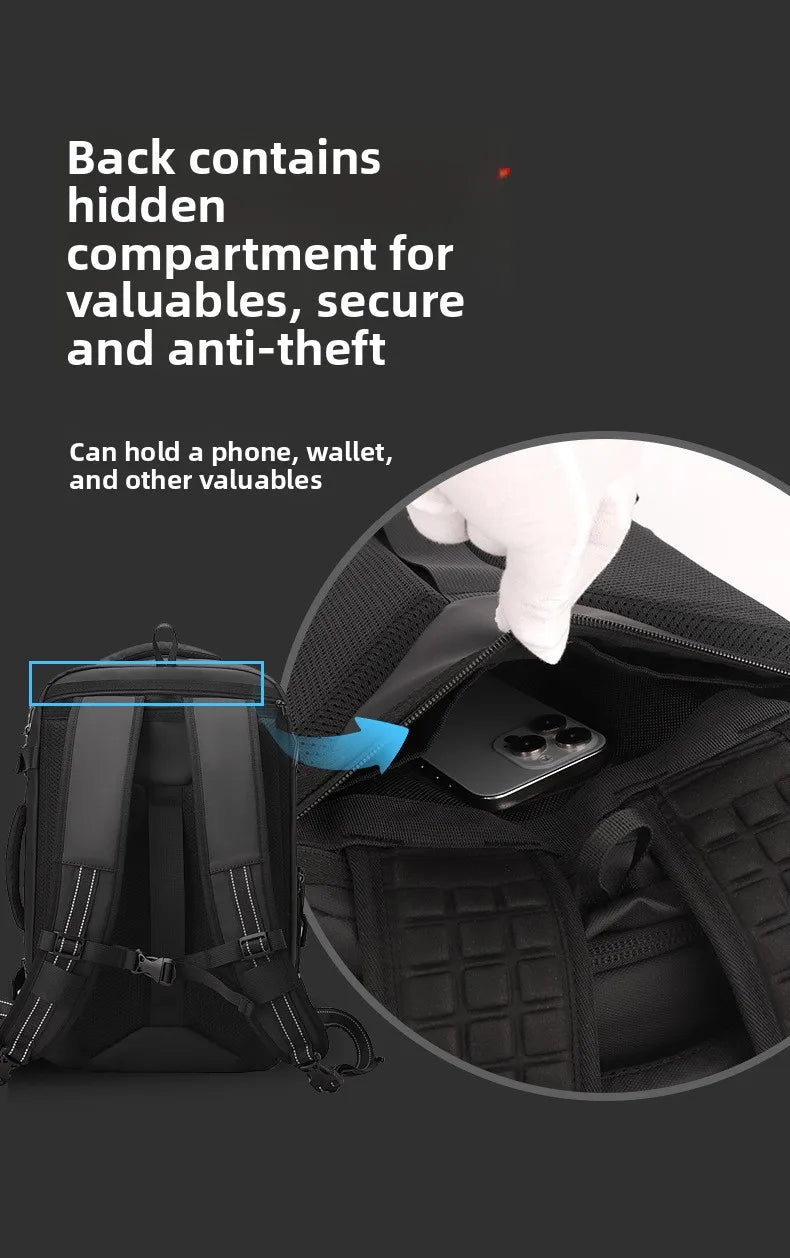 Mochila multifuncional compresión al vacío unisex | Equipaje de mano con compartimento portátil
