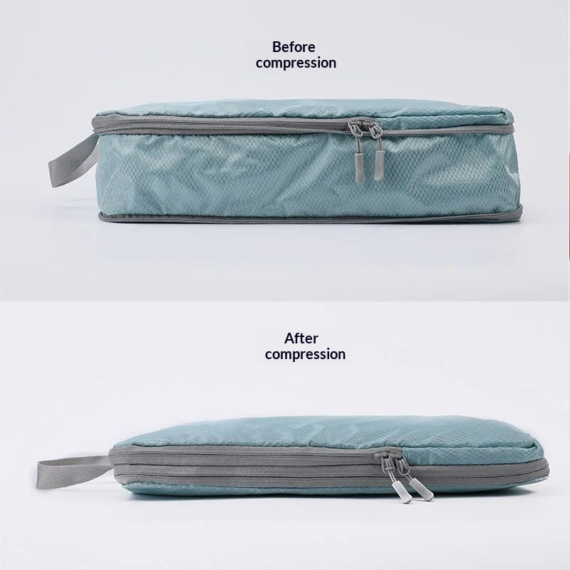 Set 4 bolsas organizadoras de viaje comprimibles e impermeables | Verticales para maleta