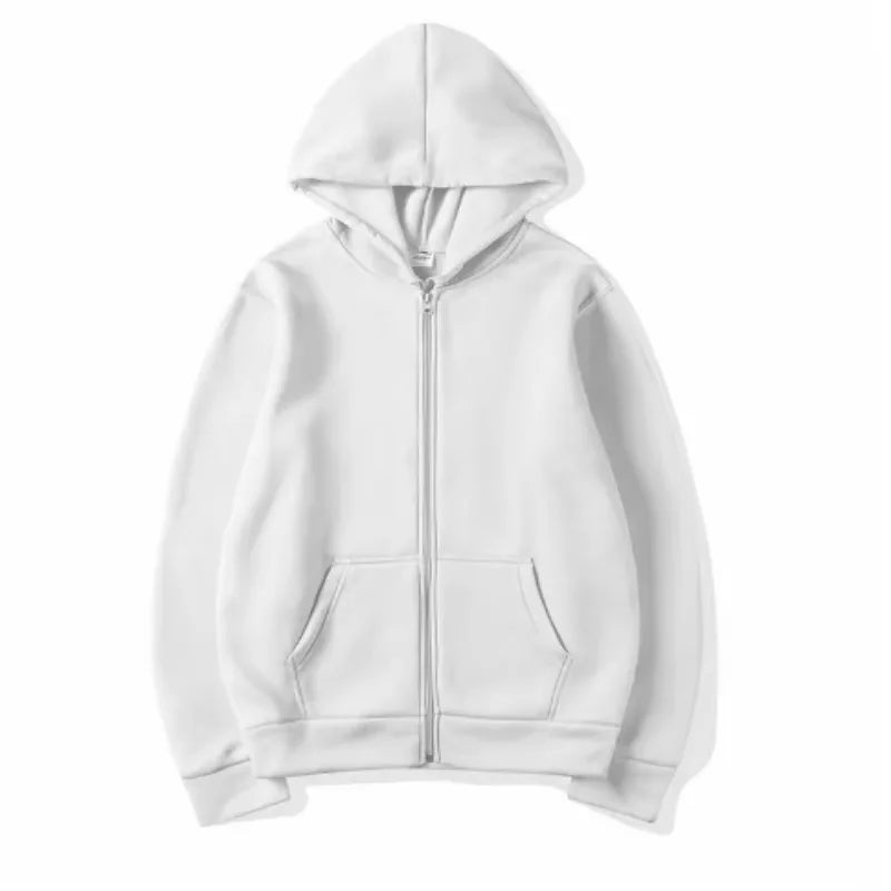 Hoodie oversize con cierre – Estilo coreano mujer