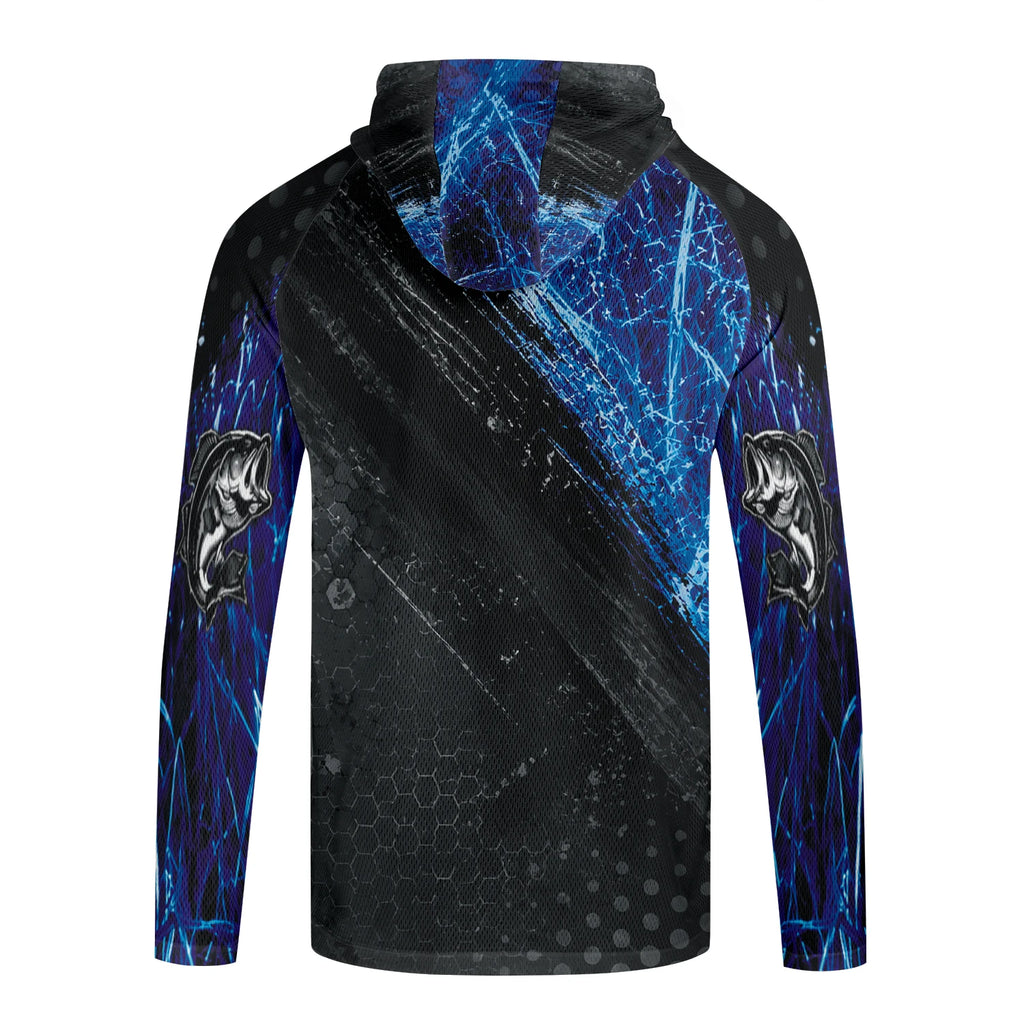 Camiseta de pesca manga larga con capucha y protección UV – Hombre