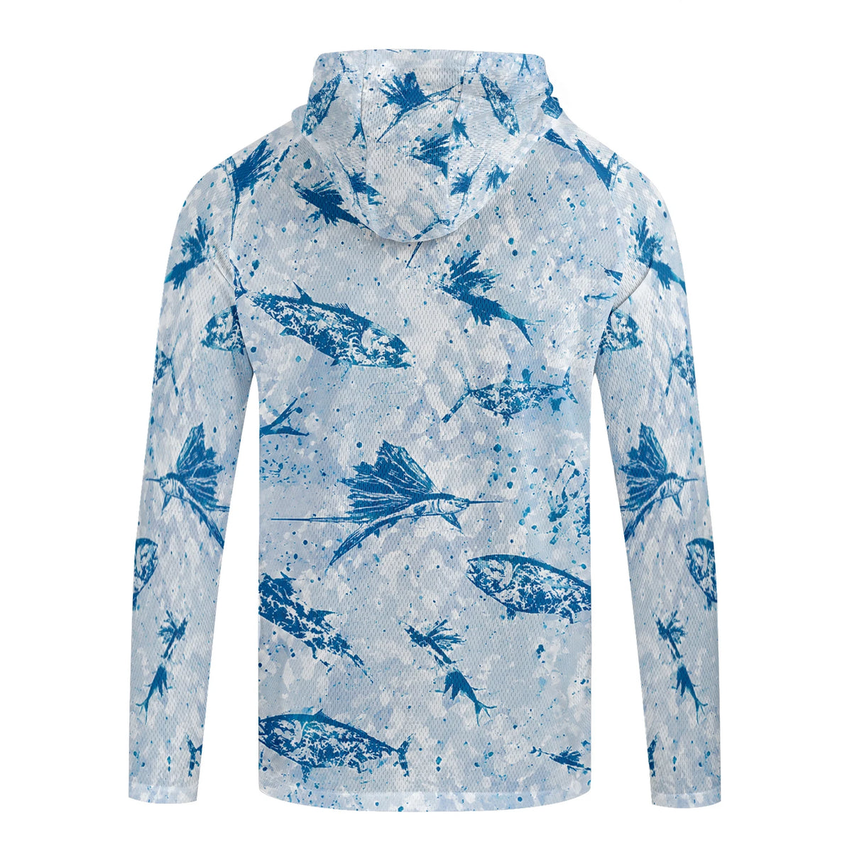 Camiseta de pesca manga larga con capucha y protección UV – Hombre