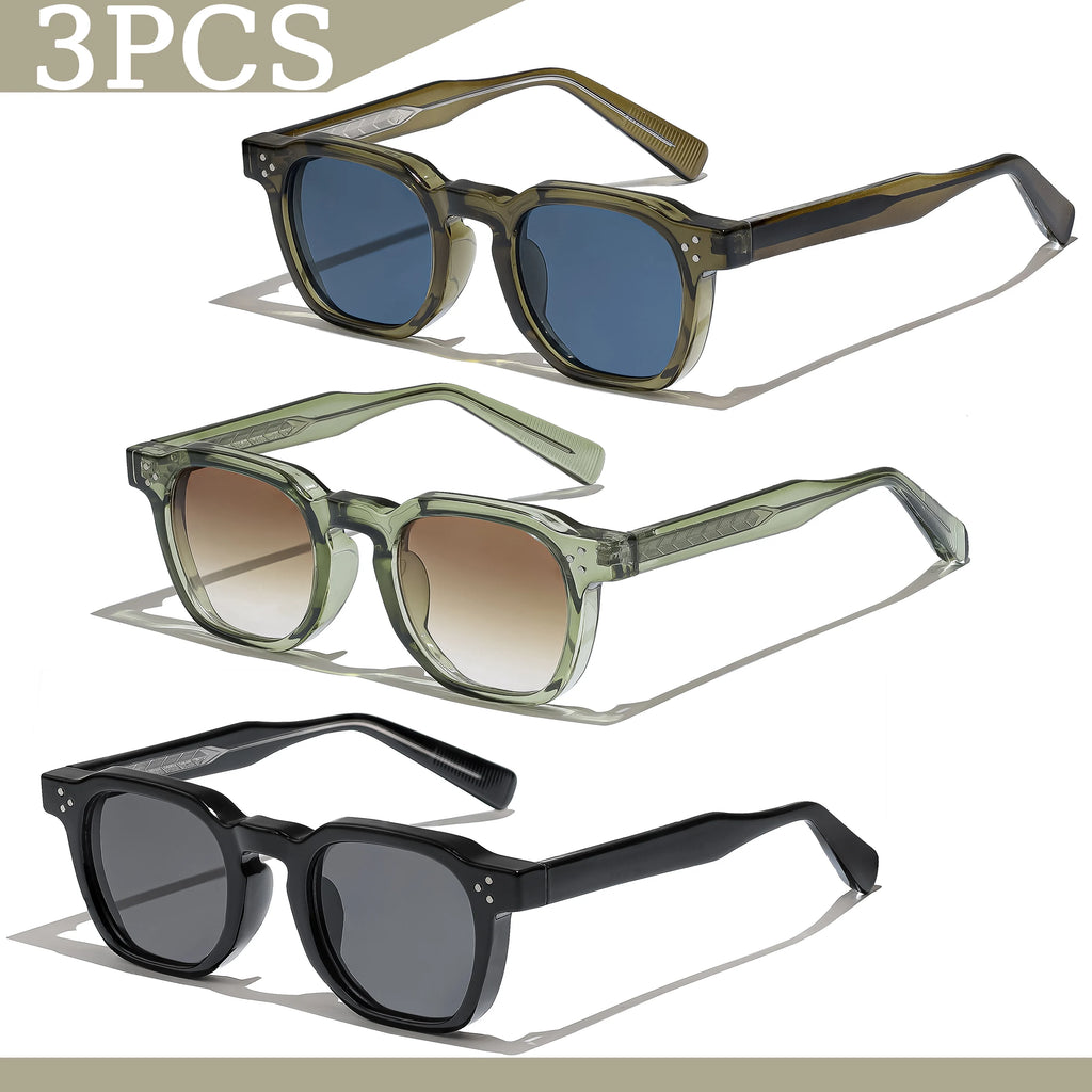 Gafas de sol cuadradas retro UV400 | Estilo punk fashion para hombre y mujer