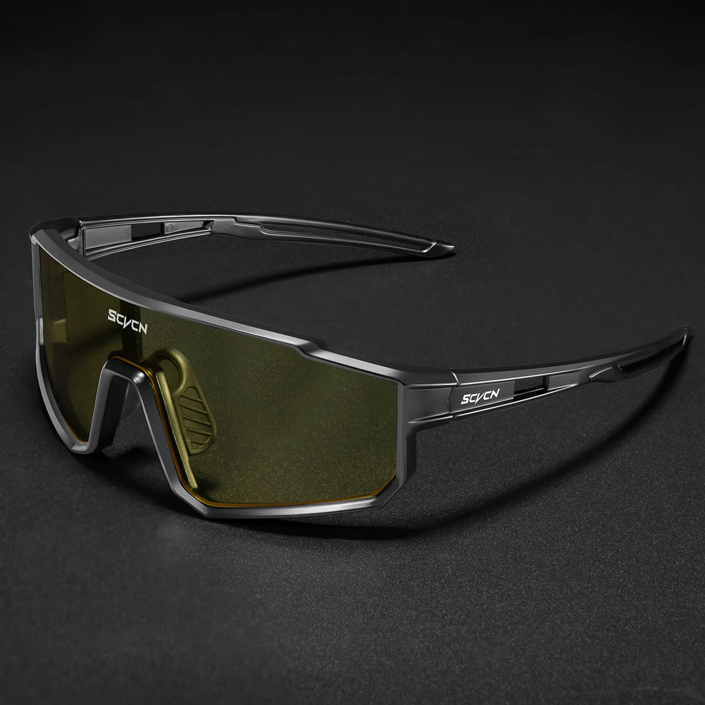 SCVCN Outdoor Cycling Sunglasses Men MTB Road Driving Bike Glasses Sports Hiking Women Bicycle Cycling Glasses UV400 Goggles