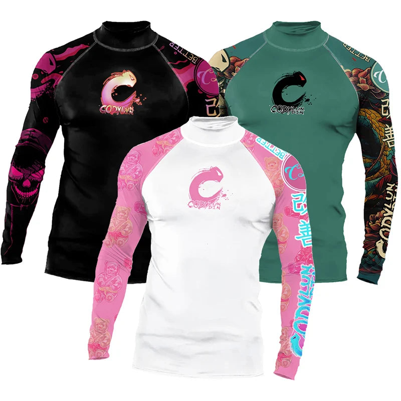 Traje de surf manga larga UPF 50+ – Protección solar y libertad de movimiento