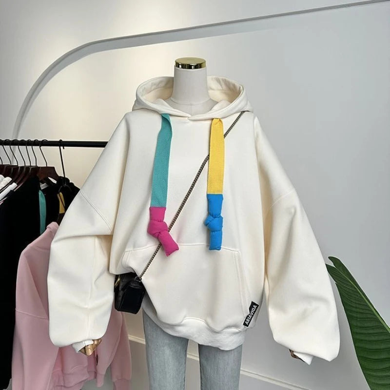 Hoodie oversize de colores – Pullover mujer