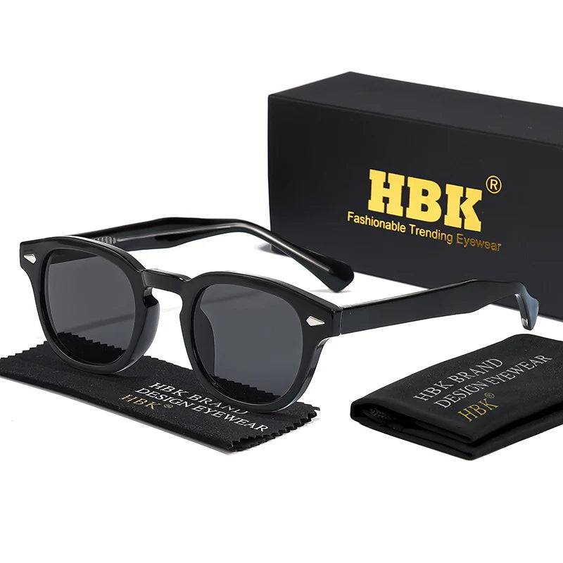 Gafas de sol HBK fashion lentes degradadas | Montura redonda para uso diario y outdoor